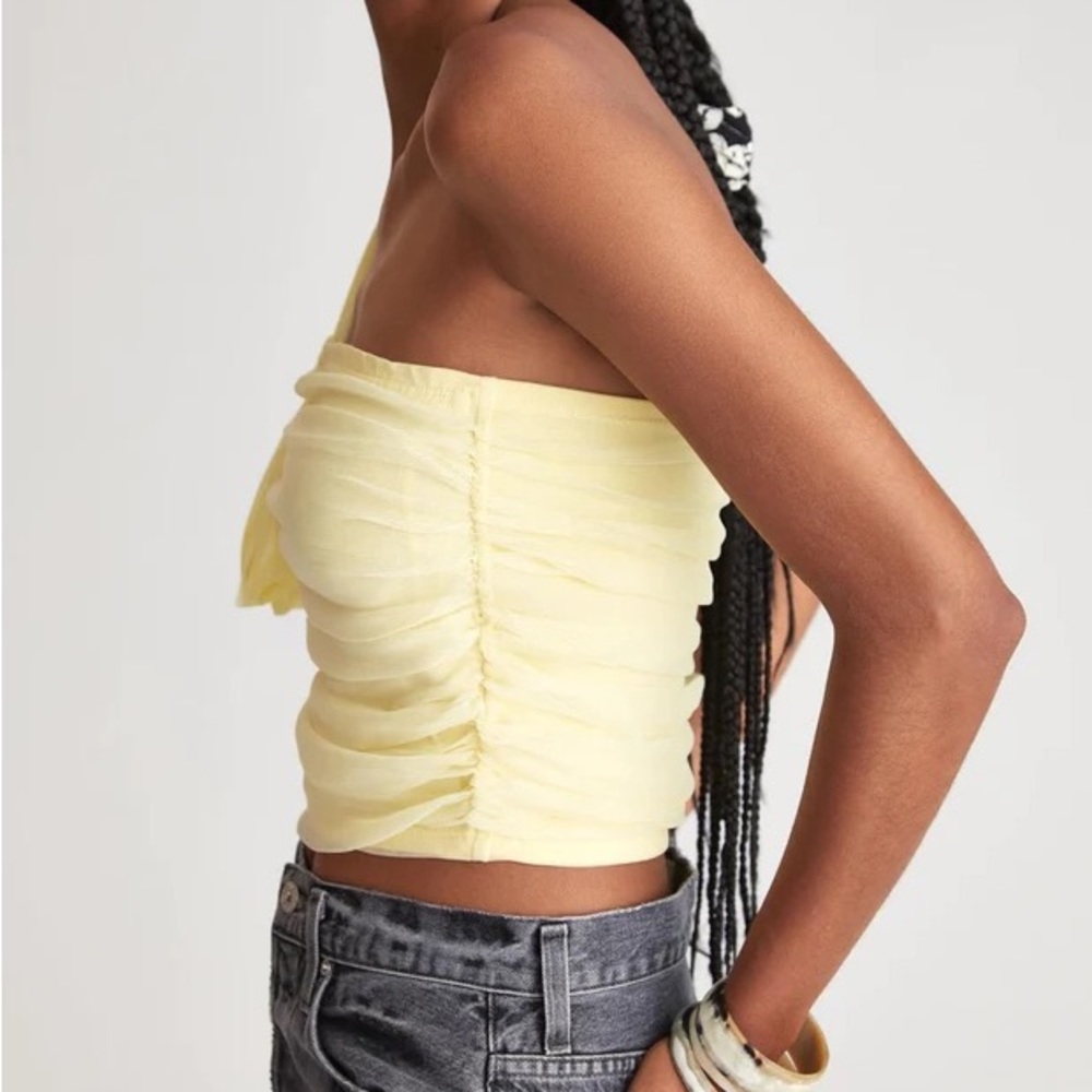 ✨ Anthropologie Tulle Bow Top Sz L - Picture 4 of 5